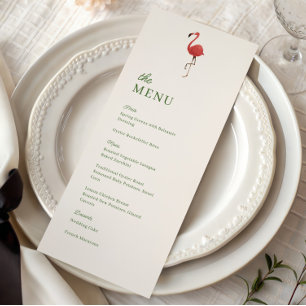 Menu Mariage Tropical au Thème Flamant Rose Soirée de R