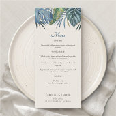 Menu Mariage Tropical Beach Palm