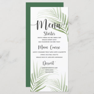 Menu Mariage Tropical Palm