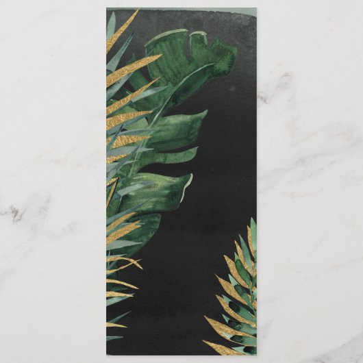 Menu Mariage Tropical Palm (Dos)