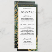 Menu Mariage Tropical Palm (Devant / Derrière)