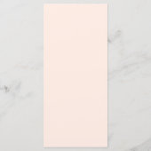Menu Mariage tropical rose floral (Dos)
