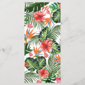 Menu Mariage Tropical Vibrant (Dos)