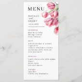 Menu Mariage Tulip de printemps (Devant)