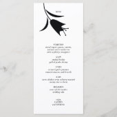 MENU MARIAGE TULIP NOIR MOD (Devant)