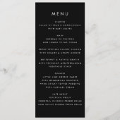 Menu Mariage Ultra Modern Simple Big Bold Names (Devant)