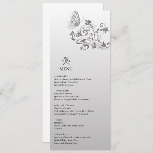 Menu mariage - Un goût d'amour (Devant / Derrière)