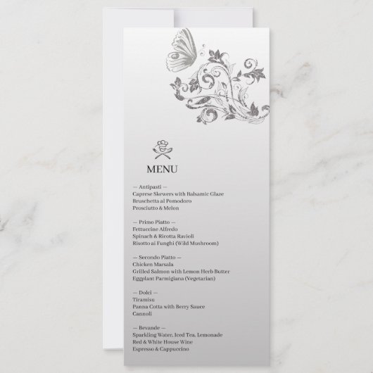 Menu mariage - Un goût d'amour (Devant)