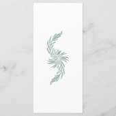 Menu Mariage végétal végétal vert (Dos)