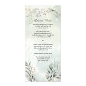 Menu Mariage verdure et or (Devant)