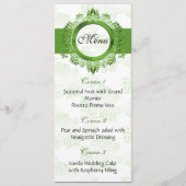 menu mariage vert (Devant)