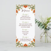 Menu Mariage vert Talavera Fiesta mexicaine (Debout devant)