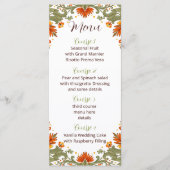 Menu Mariage vert Talavera Fiesta mexicaine (Devant)