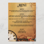 Menu Mariage vicotiran Steampunk (Devant)