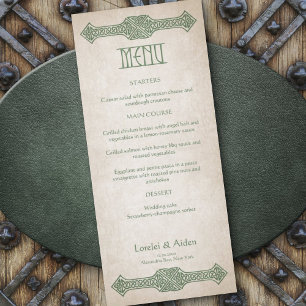 Menu Mariage Viking Celtic Gamer