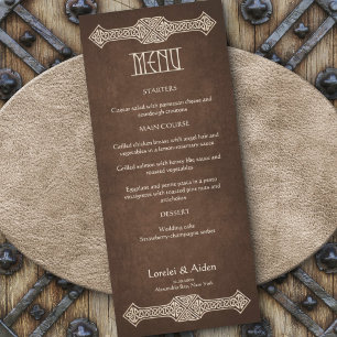 Menu Mariage Viking Celtic Gamer