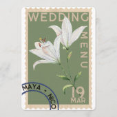 Menu Mariage vintage (Dos)