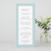 Menu Mariage Vintage blanc moderne (Debout devant)