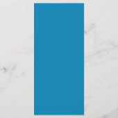 Menu Mariage vintage Turquoise bleu simple (Dos)