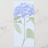 Menu Mariage Vivid Blue Hydrangea (Dos)