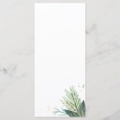 Menu Mariage Wreath Winter (Dos)