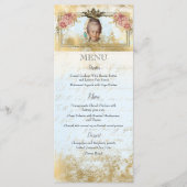 Menu Marie Antoinette French inspiré shabby Party (Devant)