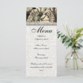 Menu Mariée Antique Vintage Mariage (Debout devant)