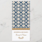 Menu Marine et Gold Marocain (Dos)