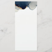 Menu Marine moderne Blue Summer Beach Mariage romantiqu (Dos)