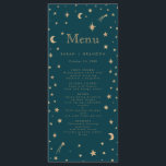 Menu Marine Mystical Gold Stars Mariage d'astronomie de<br><div class="desc">Marine Mystical Gold Stars Mariage d'astronomie de lune</div>