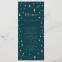 Marine Mystical Gold Stars Mariage d'astronomie de