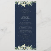 Menu Marine Snowberry+Eucalyptus 4 Parcours Mariage pla (Devant)