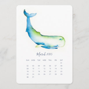Menu Mars Stand Alone Calendrier Baleine Bleue