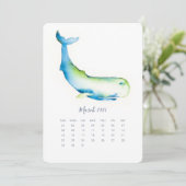 Menu Mars Stand Alone Calendrier Baleine Bleue (Debout devant)