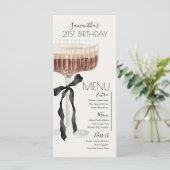 Menu Martini Espresso Anniversaire "Tini Bit Older (Debout devant)