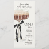 Menu Martini Espresso Anniversaire "Tini Bit Older (Devant)