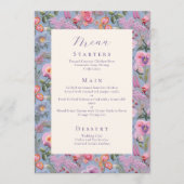 Menu Maximaliste Mariage de broderie botanique (Devant)