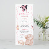 Menu Médical d'Infirmière Coquette Ruban Rose (Debout devant)