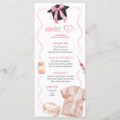 Menu Médical d'Infirmière Coquette Ruban Rose (Devant)