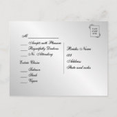 Menu Médicale et droit interconnecté Argent RSVP (Dos)