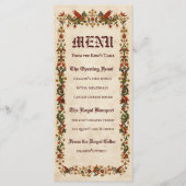 Menu médiéval | Renaissance de fête royale (Devant)