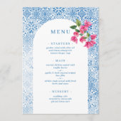 Menu Mediterranean tile pattern (Devant)