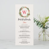 Menu Mele Kalikimaka Monogram (Debout devant)