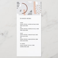 Memphis moderne Formes Tan Mariage Motif