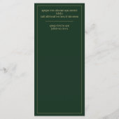 Menu Menú Bodas Oro Verde Bilingüe Español Inglés (Dos)