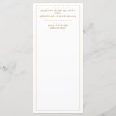 Menu Menú oro Blanco Clásico Bilingüe Español e Inglés (Dos)