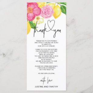 Menu Mérite rose Printemps Merci de mariage Définition