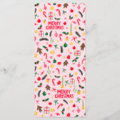 Menu Merry Christmas Cute CUSTOM Holiday Dinner Party (Dos)