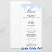 Menu Merveilleux Pays des Merveilles d'Hiver Flocons d (Devant / Derrière)