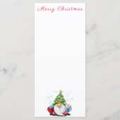 Menu met Kerstman Dwerg (Achterkant)